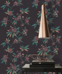 A.S. Creation Tapete Vlies Ranken Floral Schwarz Rot Metallic 37472-1 -Home Wallpaper Store Tapete Vlies Ranken Floral schwarz rot Metallic 37472 1 63204168