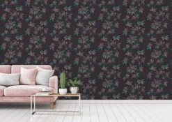 A.S. Creation Tapete Vlies Ranken Floral Schwarz Rot Metallic 37472-1 -Home Wallpaper Store Tapete Vlies Ranken Floral schwarz rot Metallic 37472 1 63204168 1