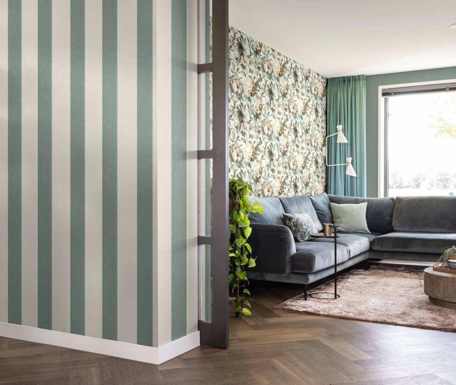 Tapete Vlies Rasch Blockstreifen Blau-grau Weiß 485448 2 Tapete Vlies Rasch Blockstreifen Blau-grau Weiß 485448 – Bild 2