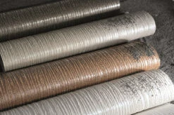 Tapete Vlies Sand-Körnung Streifen Dunkelbraun 32518 -Home Wallpaper Store Tapete Vlies Sand Koernung Streifen dunkelbraun 32518 63206324