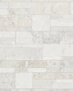 Tapete Vlies Stein-Mauer Granulat Weiß Marburg 31762