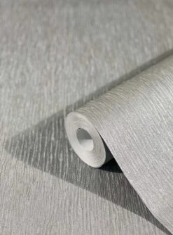 Tapete Vlies Striche Satin Metallic Dunkelgrau 32624