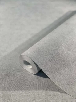 Tapete Vlies Textil-Optik Hellgrau Metallic Shades 32407 -Home Wallpaper Store Tapete Vlies Textil Optik hellgrau Metallic Shades 32407 63207466 1