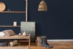 Tapete Vlies Textil Uni Dunkelblau Livingwalls 37953-4 -Home Wallpaper Store Tapete Vlies Textil Uni dunkelblau Livingwalls 37953 4 63206774 4