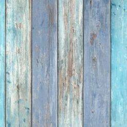 Tapete Vlies Vintage Holz-Optik Blau Braun 10200-08 -Home Wallpaper Store Tapete Vlies Vintage Holz Optik blau braun 10200 08 63209921 3
