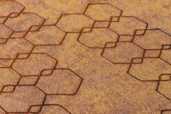 Tapete Vlies Grafisch Muster Orange Kupfer 37424-3 -Home Wallpaper Store Tapete Vlies engmaschige Grafik orange kupfer 37424 3 63202532 3