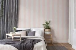A.S. Creation Tapete Vlies Weiß Rosa Streifen 37554-2 | 375542 -Home Wallpaper Store Tapete Vlies weiss rosa Streifen 37554 2 375542 63204465 1