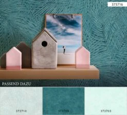 A.S. Creation Tapete Vlies Einfarbig Beton Blaugrün Creme 37370-9 -Home Wallpaper Store Tapete aus Vlies Einfarbig Beton blaugruen creme 373709 63202868 4