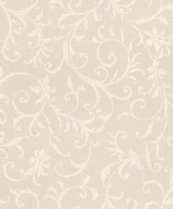 Textiltapete Ornament Ranken Creme Glanz Mondaine 086286