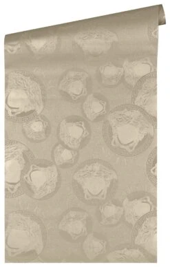 Versace Vliestapete 38461-3 Medusa Silber -Home Wallpaper Store Versace Vliestapete 38461 3 Medusa Silber 63213720 2