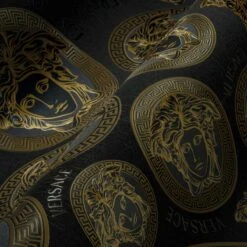 Versace Vliestapete 38611-7 Medusa Logo Schwarz -Home Wallpaper Store Versace Vliestapete 38611 7 Medusa Logo Schwarz 63213736 1