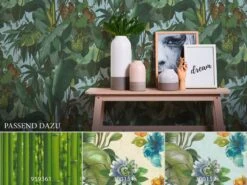 A.S. Creation Vinyltapete 95898-1 Cartoon Blätter Wald Grün Blau Braun -Home Wallpaper Store Vinyltapete 95898 1 Cartoon Blaetter Wald gruen blau braun 146152 4