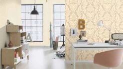 Vlies Tapete Barock Beigegold Creme Rasch 525427 -Home Wallpaper Store Vlies Tapete Barock beigegold creme Rasch 525427 2
