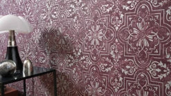 Vlies Tapete Violett Silber Erismann Vintage 6337-16 -Home Wallpaper Store Vlies Tapete Ornament violett silber Erismann Vi 4