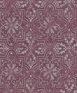 Vlies Tapete Violett Silber Erismann Vintage 6337-16