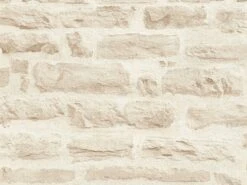 A.S. Creation Vlies Tapete Steinoptik Cremeweiß AS Creation 35580-3 -Home Wallpaper Store Vlies Tapete Steinoptik Steinmauer cremeweiss AS Creation 35580 3 183020 1