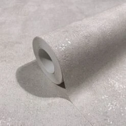 Vliestapete Marburg Grau Uni Beton Optik 34265