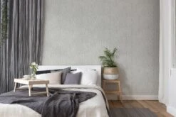 A.S. Creation Vliestapete 385987 Struktur Grau Silber Metallic