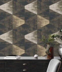 A.S. Creation Tapete Vlies Schwarz Weiss Dreieck Vintage 383532 -Home Wallpaper Store Vliestapete AS Creation Schwarz Weiss Dreiecke 383532 63212977 3