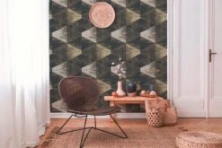 A.S. Creation Tapete Vlies Schwarz Weiss Dreieck Vintage 383532 -Home Wallpaper Store Vliestapete AS Creation Schwarz Weiss Dreiecke 383532 63212977 4