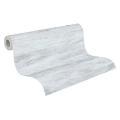 A.S. Creation Vliestapete Grau Silber Metallic Putz Optik 39041-3 -Home Wallpaper Store Vliestapete Beton Optik Grau Silber Metallic 39041 3 63215527 1