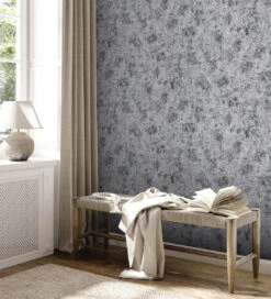 A.S. Creation Vliestapete Putzoptik Shabby Schwarz Silber Metallic 38969-6 -Home Wallpaper Store Vliestapete Beton Optik Schwarz Silber Metallic 38969 6 63216880 2