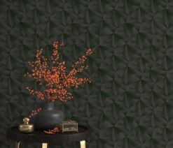 Vliestapete Dreiecke 3D Erismann 10106-15 Anthrazit -Home Wallpaper Store Vliestapete Dreieck 3 D Erismann beige gold schwarz 63213837 10