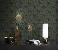 Vliestapete Dreiecke 3D Erismann 10106-15 Anthrazit