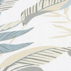 Vliestapete Elle Blattmuster Weiß Grün Beige 10332-07 -Home Wallpaper Store Vliestapete Elle Blaetter Weiss Gruen Beige 10332 07 63216402 1