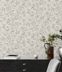 A.S. Creation Vliestapete Blätter Illustration Weiß Beige 38962-2 -Home Wallpaper Store Vliestapete Floral Blaetter Zweige Weiss Beige 38962 2 63216890 7