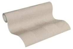 Vliestapete Grafik Raute Beige Grau 36926-2 -Home Wallpaper Store Vliestapete Grafik Raute beige creme Glanz 36926 2 191357 2