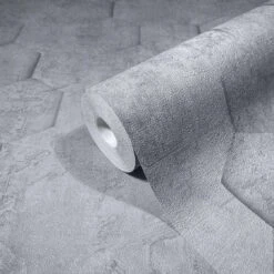 Vliestapete Grau Waben 3D Optik Marburg 34160 -Home Wallpaper Store Vliestapete Grau Waben 3D Optik Marburg 34160 63214890 2