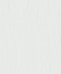 Vliestapete Ivy Wellen Weiß 82318 Novamur