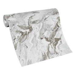 Vliestapete Marmor Optik Grau Weiß Gold Metallic 10318-10 -Home Wallpaper Store Vliestapete Marmor Optik Grau Weiss Gold Metallic 10318 10 63216222 2