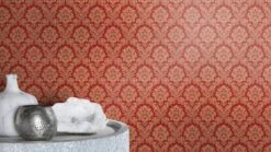 Rasch Tapete Trianon Klassik Barock Rot Gold 570540 -Home Wallpaper Store Vliestapete Ornamente Barock rot gold Glanz Rasch 570540 63212823 3