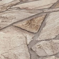 A.S. Creation Vliestapete Steinmauer 3D-Optik Grau Beige 3893-43