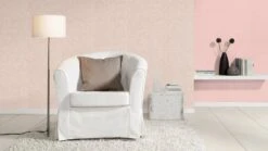 Rasch Tapete Einfarbig Textil Optik Rosa 252873 -Home Wallpaper Store Vliestapete Textil Optik Uni Rosa 252873 Rasch 63212690 3
